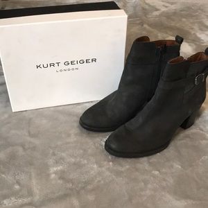 Kurt Geiger BLK leather Booties Size EU 41-US 10